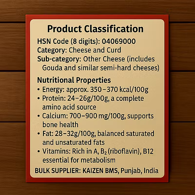 HSN:04069000 &gt; Gouda Cheese-1