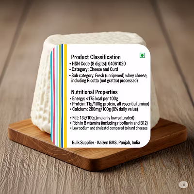 HSN:04061020 &gt; Ricotta Cheese-1