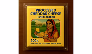 04 - Processed Cheddar Cheese || HSN:04063000