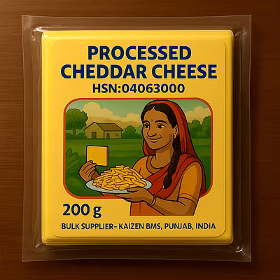 HSN:04063000 &gt; Processed Cheddar Cheese-12763033