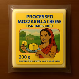 04 - processed mozzarella cheese || hsn:04063000