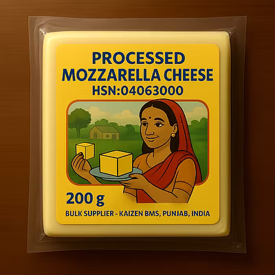 HSN:04063000 &gt; Processed Mozzarella Cheese-Blocks-1