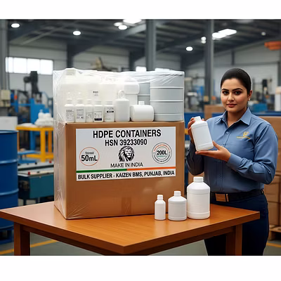 HSN:39233090 &gt; HDPE Containers-4