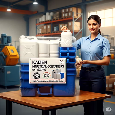 HSN:39233090 &gt; HDPE Containers-3