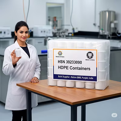 HSN:39233090 &gt; HDPE Containers-5