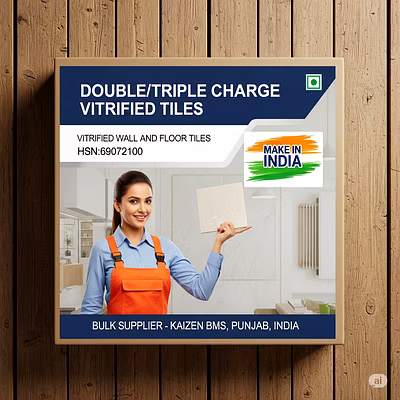 HSN:69072100 &gt; Ceramic Vitrified Tiles (Glazed/Polished)-5
