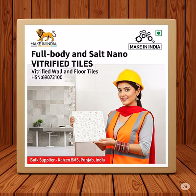 HSN:69072100 &gt; Ceramic Vitrified Tiles (Glazed/Polished)-4