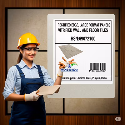 HSN:69072100 &gt; Ceramic Vitrified Tiles (Glazed/Polished)-2