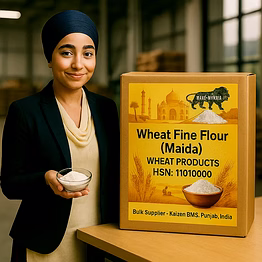 11 - wheat fine flour (maida) export-ready || hsn:11010000