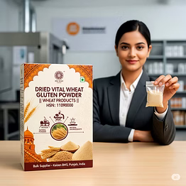 11 - dried vital wheat gluten powder || wheat products || hsn:11090000