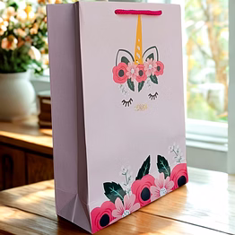 floral paper gift bags