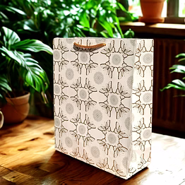 elegant butterfly mandala paper bags