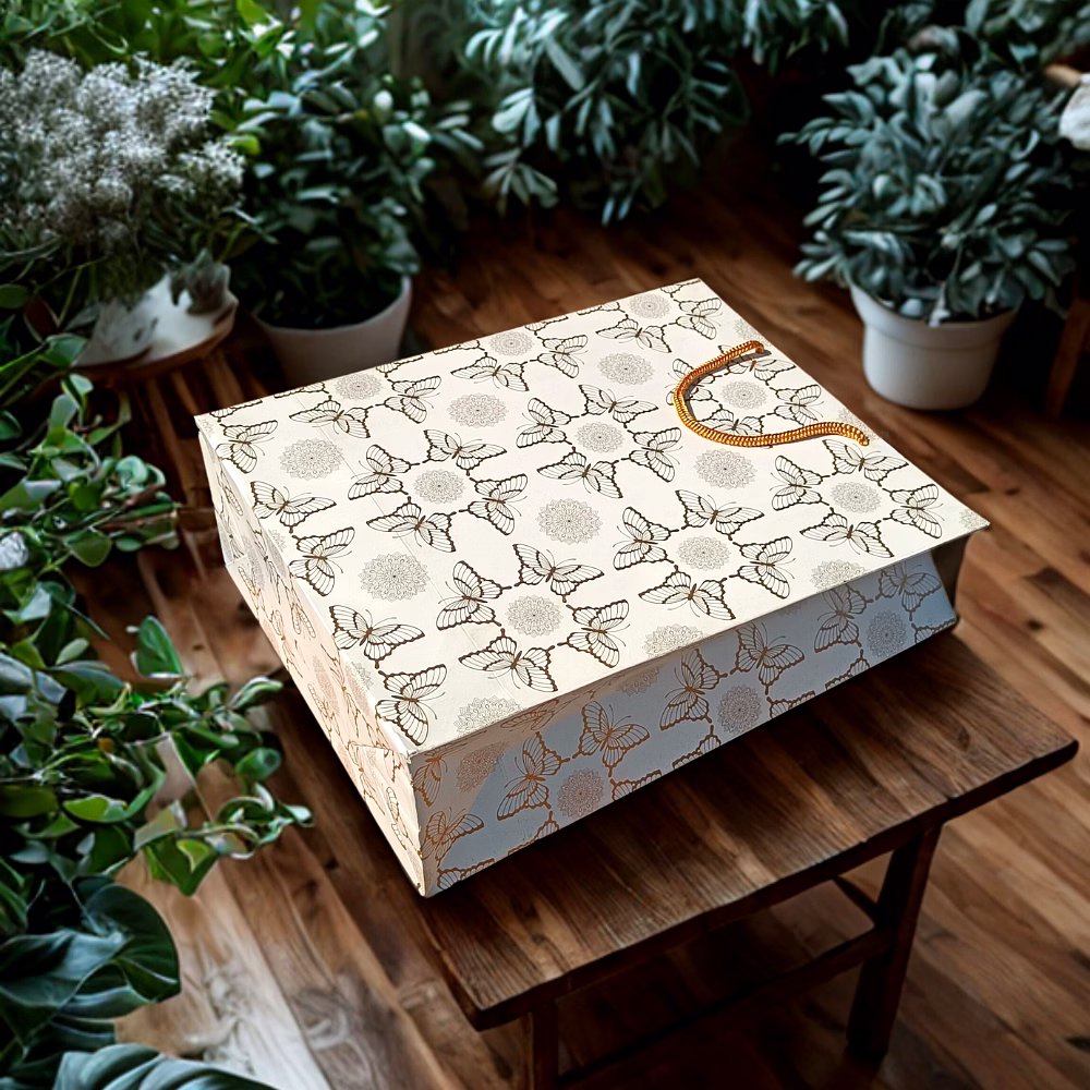 Elegant Butterfly Mandala Paper Bags image 4