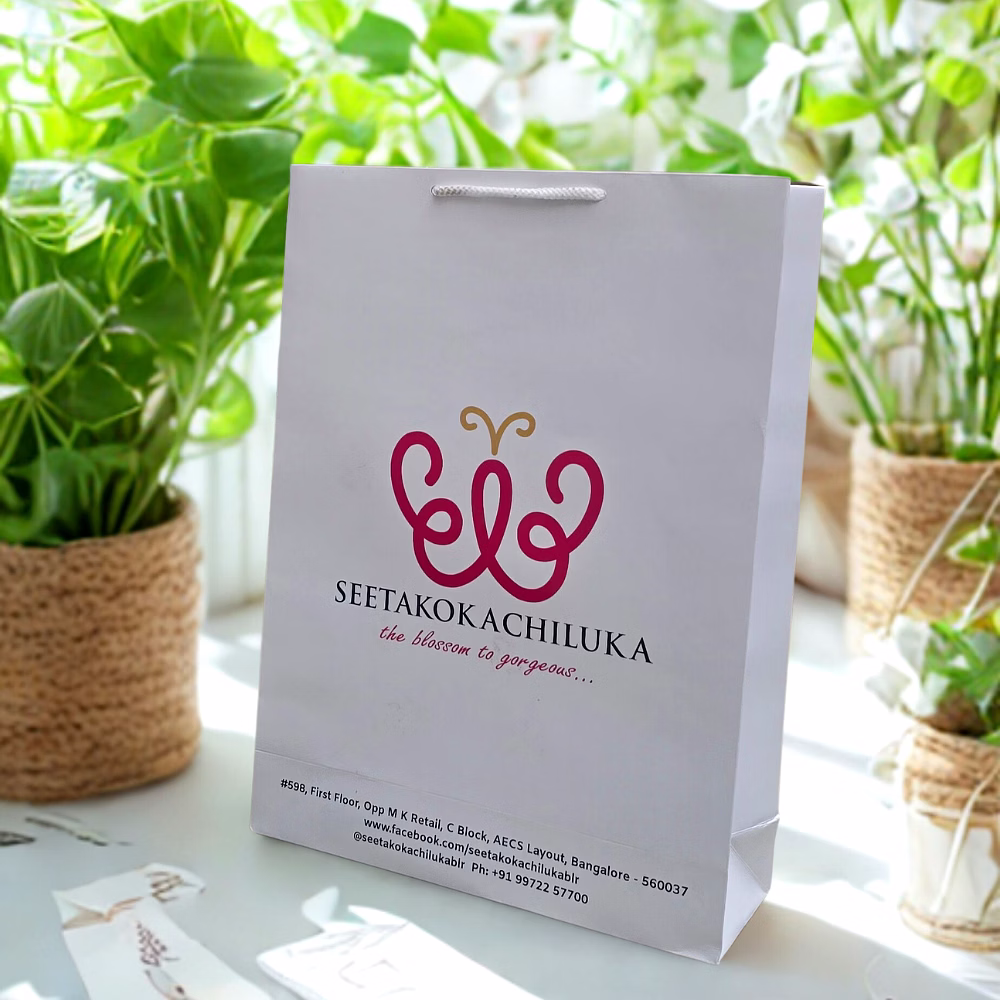 Customized Butterfly Logo Paper Bag image 3