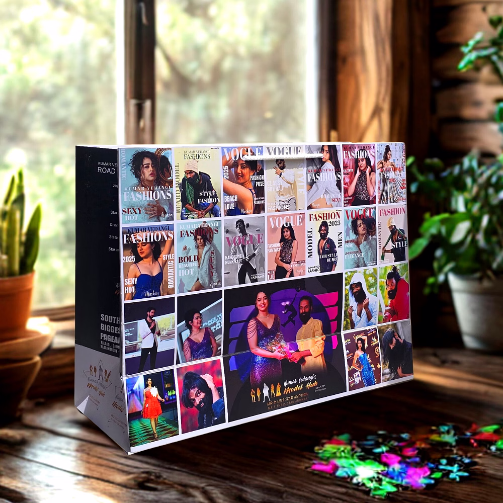 Customized Photo Collage Print Paper Bag image 2