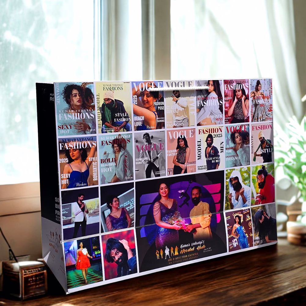 Customized Photo Collage Print Paper Bag image 3