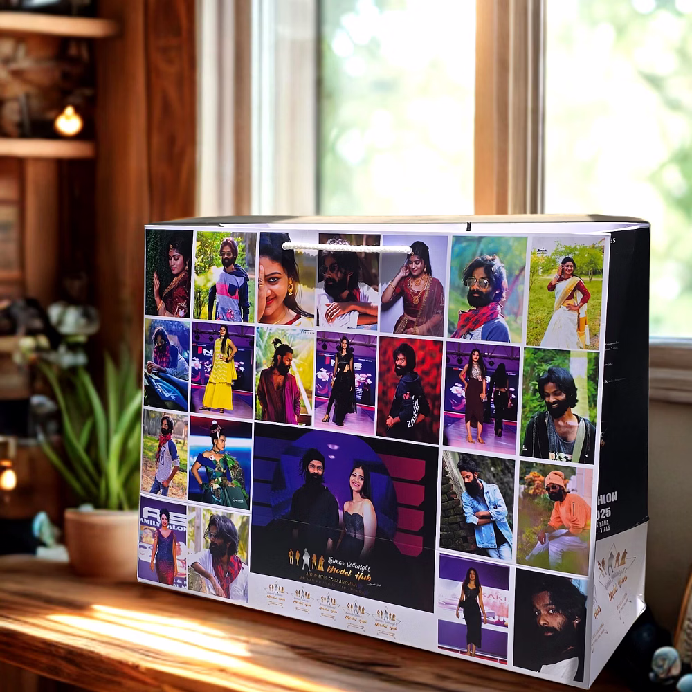 Customized Photo Collage Print Paper Bag image 4