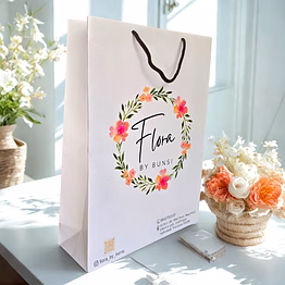 custom floral gift bags