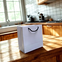premium white paper bags