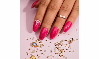 Dark Raspberry Wedding Perfect Presson Nails