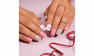 Cute Pink Artificial Presson Nails