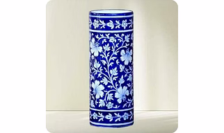 Blue Pottery Ceramic Bowl