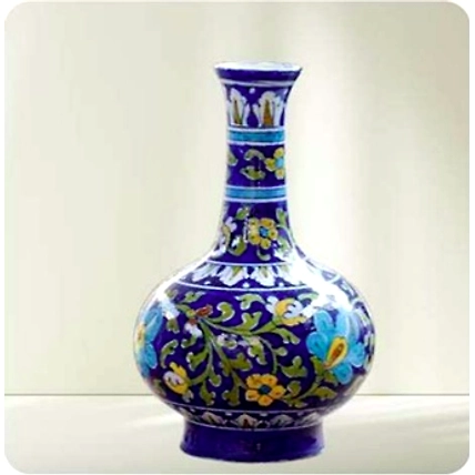 Blue Pottery Ceramic Bowl-1