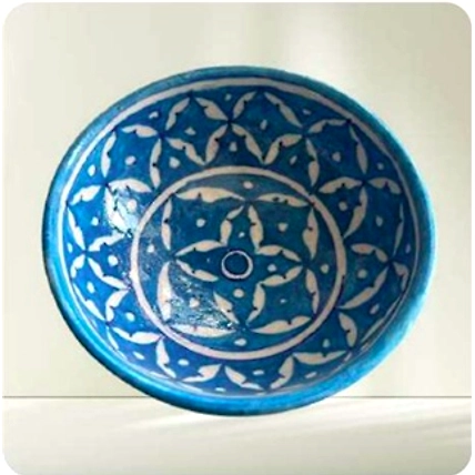 Blue Pottery Ceramic Bowl-2