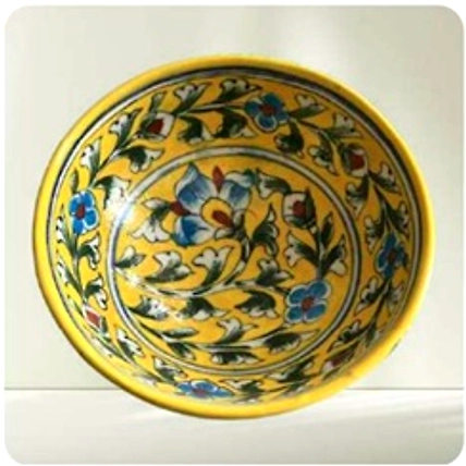 Blue Pottery Ceramic Bowl-3