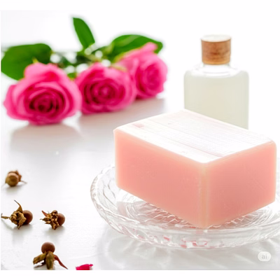 rose milk soap