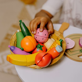 nesta toys wooden vegetable and fruit magnetic toy (15 pcs)