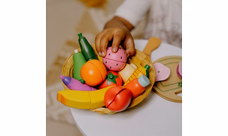 Wooden Vegetable and Fruit Magnetic Toy (15 Pcs)