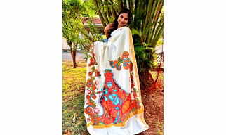 Hand Painted pure cotton sarre