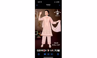 Girls fancy georgette embodri pakistani suit 26-36 size