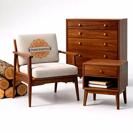 pariveshtha handcrafted wooden furniture for home and office interiors