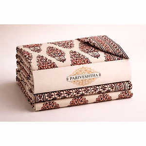 Bagh Print Cotton Fabric - Hand Block Printed Natural Dyes