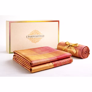 Premium Chanderi Handloom Silk Fabric - Lightweight, Glossy Texture - Ideal for Sarees and Luxury Garments