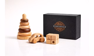 Eco-Friendly Natural Wood Children's Wooden Toys Set