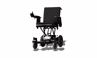 HEIGHT ADJUSTABLE WHEELCHAIR WITH SCISSOR LIFT MECHANISM