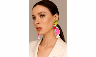 JUICE HANDMADE BEADED EARRING
