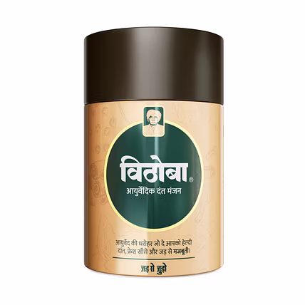 Vithoba Ayurvedic Dant Manjan 80g | Dant Manjan For White Strong Teeth &amp; Refreshing Breath |-1
