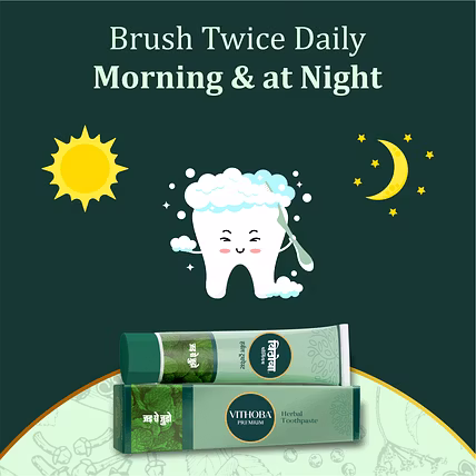 Vithoba Premium Toothpaste 40g | For White Strong Teeth &amp; Refreshing Breath |-3