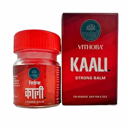 vithoba kaali strong balm | ayurvedic pain relief & muscle relaxant | 10g balm | effective relief from headache, body pain, sprain and cold |