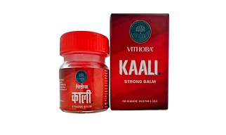 Vithoba KAALI Strong Balm | Ayurvedic Pain Relief & Muscle Relaxant | 10g Balm | Effective relief from Headache, Body Pain, Sprain and Cold |