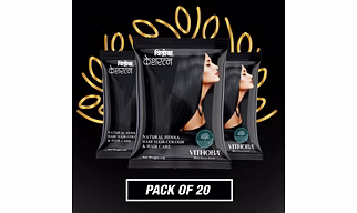 vithoba keshratna natural hair color dye powder | herbal hair color for men women full coverage of gray hair | 100 organic chemical free | 20p |