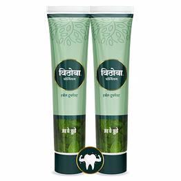 vithoba premium toothpaste | herbal tooth whitener for oral health with natural herbs | 80g pack-2 |