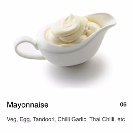 kira sauce (mayonnaise, tomato, garlic, chilli, soy)