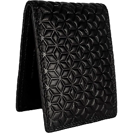 MEN CASUAL FORMER BLACK GENUINE RFID PROTECTED LEATHER WALLET