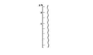 SS Zig Zag Strip -2ft Long