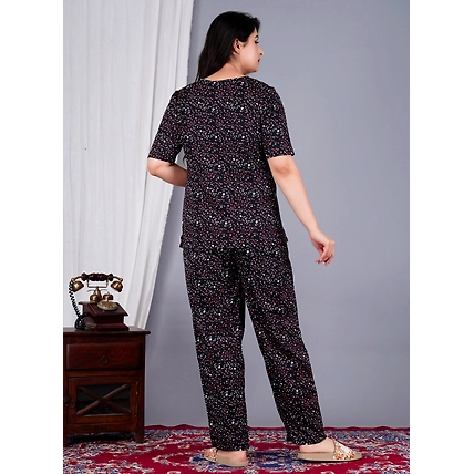 Printed Night Suit Set for Girls &amp; Women-S-2